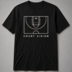 Court Vision Half Court Unisex T-Shirt - Black