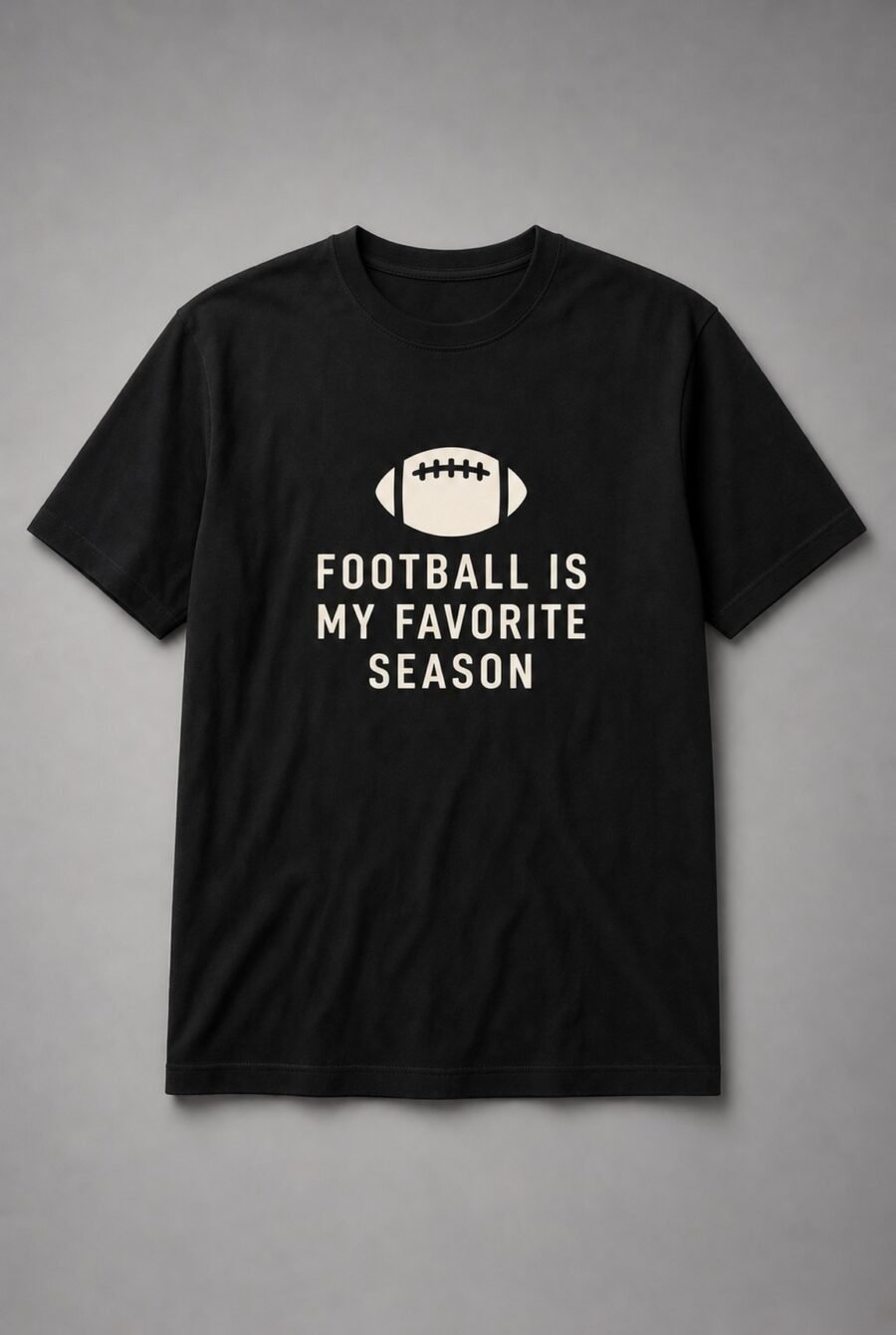 Football Is My Favorite Season Unisex T-Shirt - Black